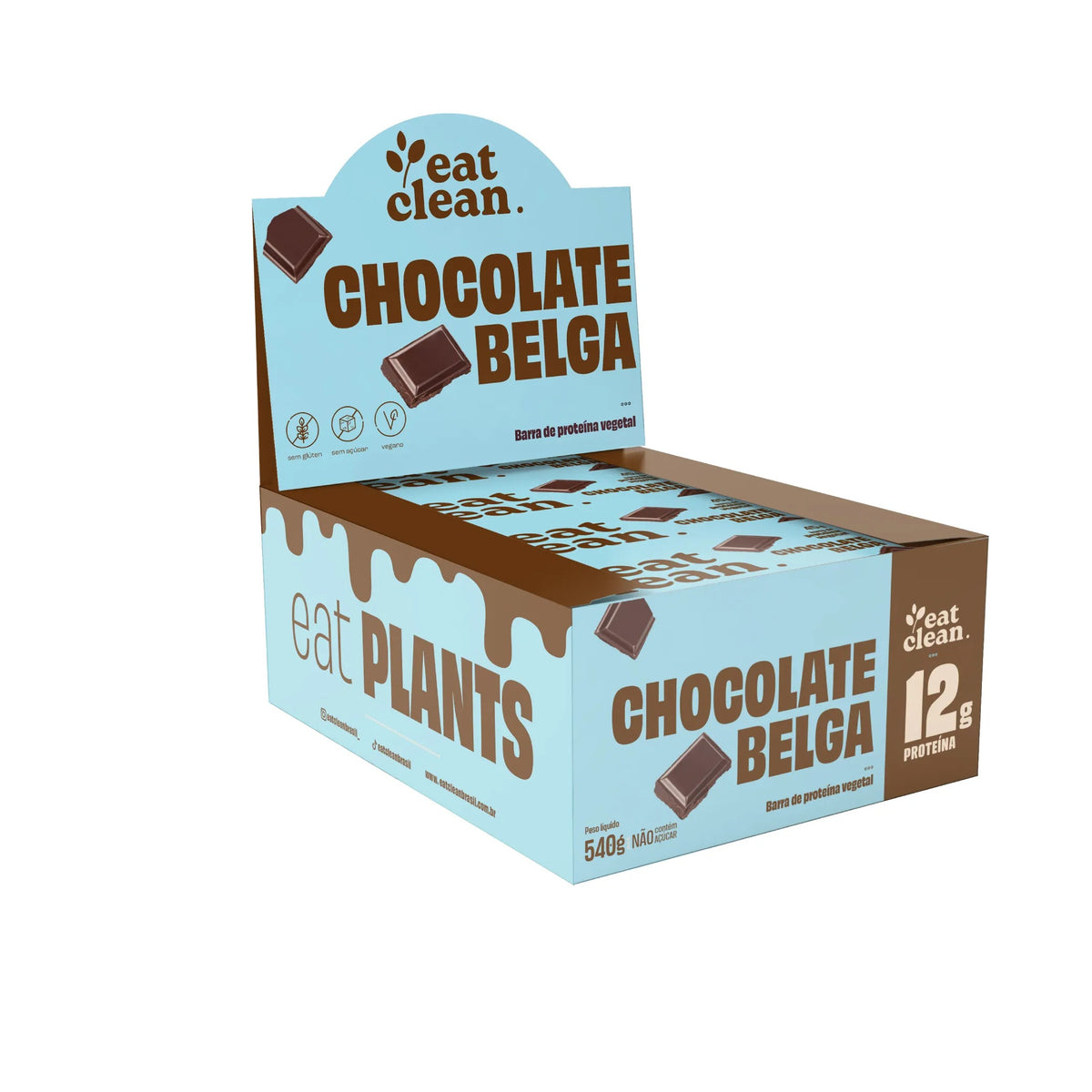 Display Barrinha de Proteína - Chocolate Belga (12 unidades)